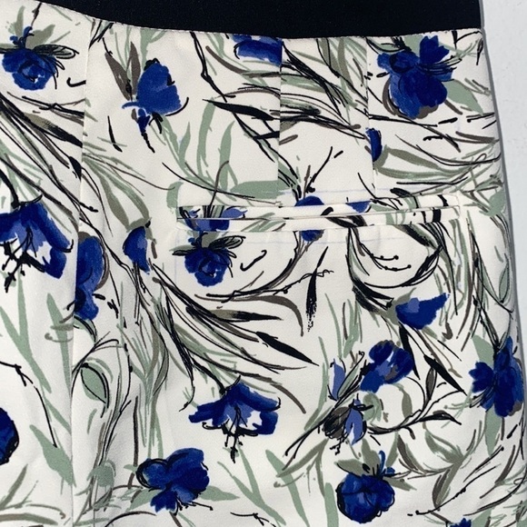 Zara floral pants NWT slim‎ tailored stretch summer trousers - Picture 6 of 8